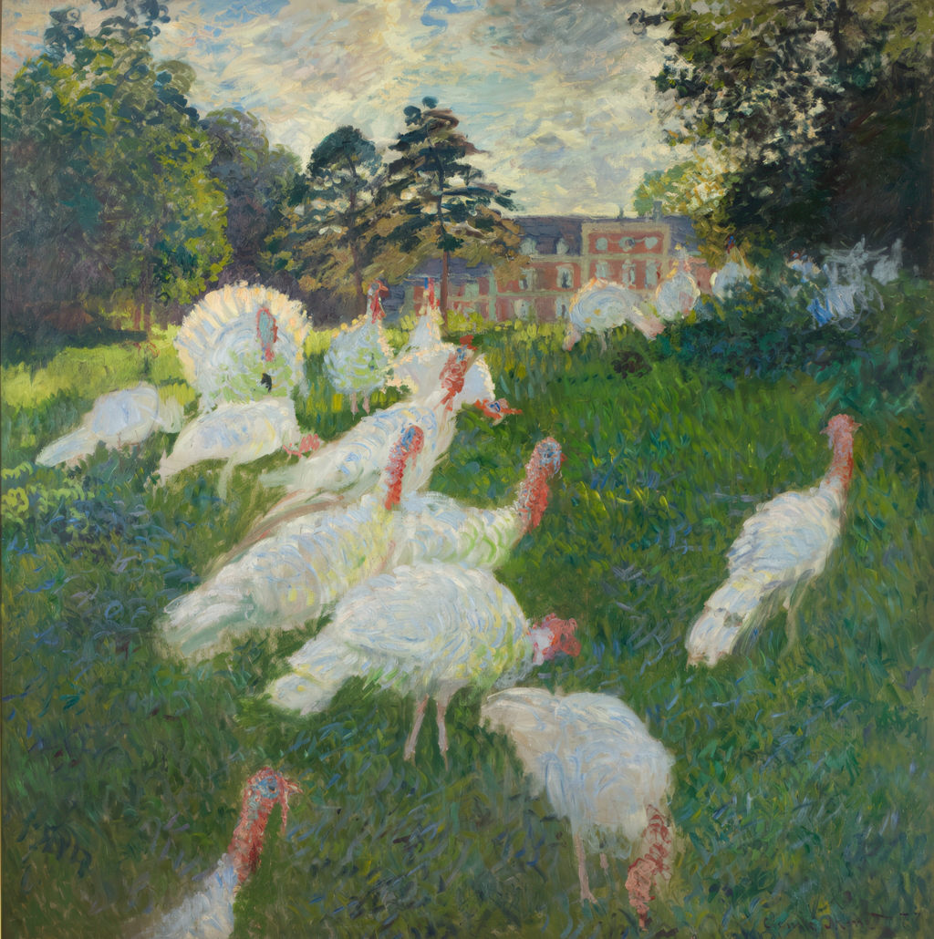 The Turkeys 1877 Claude Monet Montgeron Garden Painting